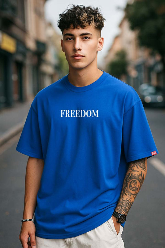 Bekaar Freedom Oversized T-Shirt – Artistic Back Graphic | Premium Cotton Streetwear Drop