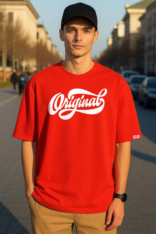 Bekaar Red Oversized T-Shirt – “Original” Statement Streetwear Drop