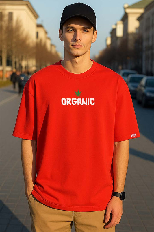 Bekaar Red Oversized T-Shirt – “Organic, Not For Everyone” | Quirky Streetwear Drop