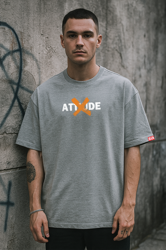 Bekaar Oversized T-Shirt โ โMotivated X Attitudeโ | Grit Streetwear Drop