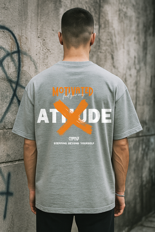 Bekaar Oversized T-Shirt – “Motivated X Attitude” | Grit Streetwear Drop