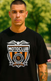 Bekaar Black Oversized T-Shirt – “MOTOCLUB: Live to Ride” | Bold Rider Drop