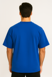 Royal Blue Unprinted Oversized T-Shirt