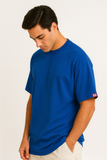 Royal Blue Unprinted Oversized T-Shirt