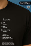 Bekaar Regular Fit Black T-Shirt – “UNLIMITED Make Everything Possible” Graphic Tee | 240 GSM Heavy Cotton | Drop Shoulder Unisex Streetwear Fit